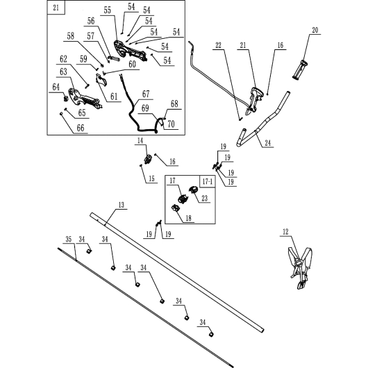 Рукоятка управления Champion T394FS-2